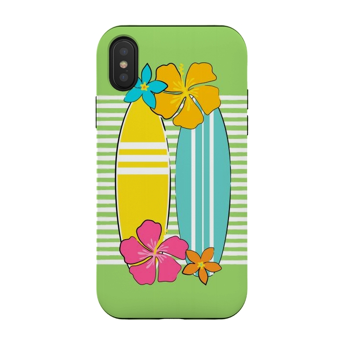 iPhone Xs / X StrongFit Let's Surf by Martina