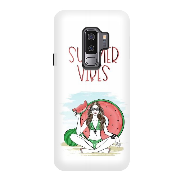 Galaxy S9 plus StrongFit Summer vibes girl by Martina