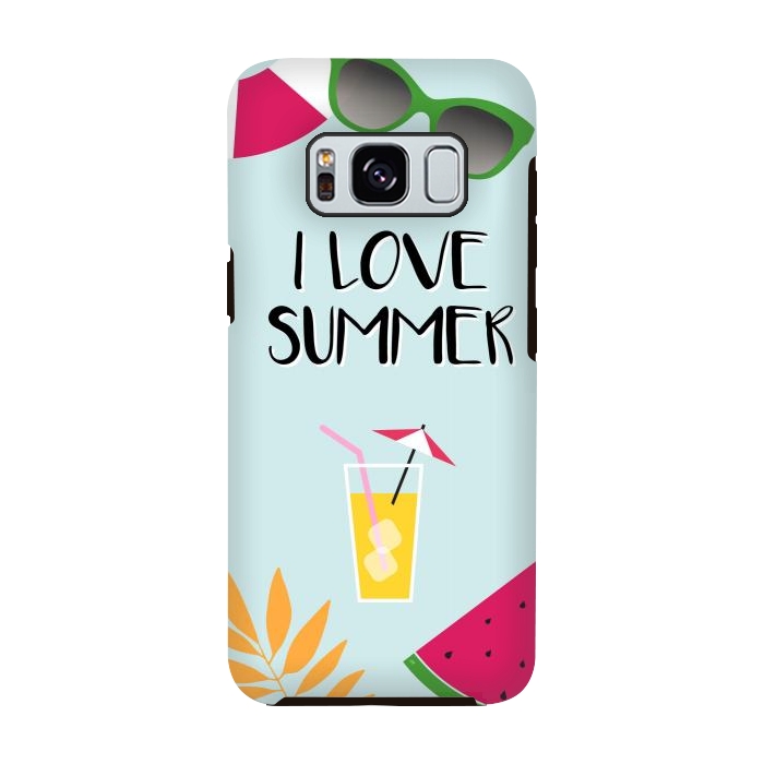 Galaxy S8 StrongFit I love summer by Martina