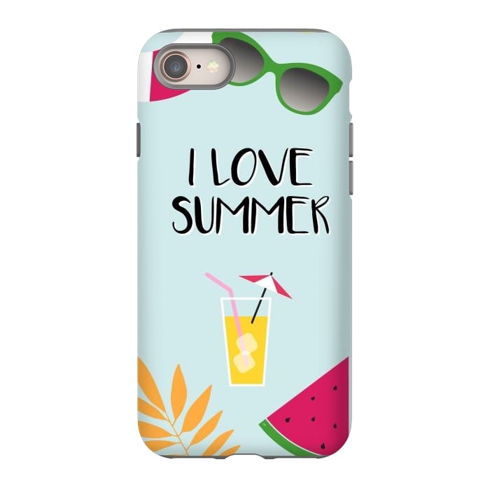 iPhone 8 StrongFit I love summer by Martina