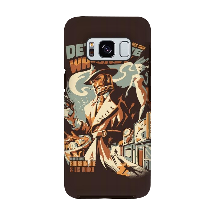 Galaxy S8 StrongFit Detective Whiskey by Ilustrata