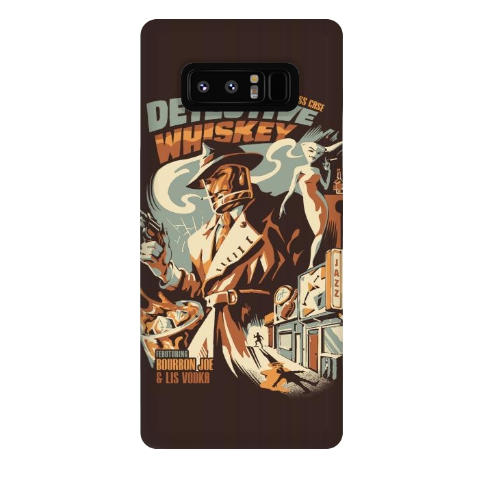 Galaxy Note 8 StrongFit Detective Whiskey by Ilustrata