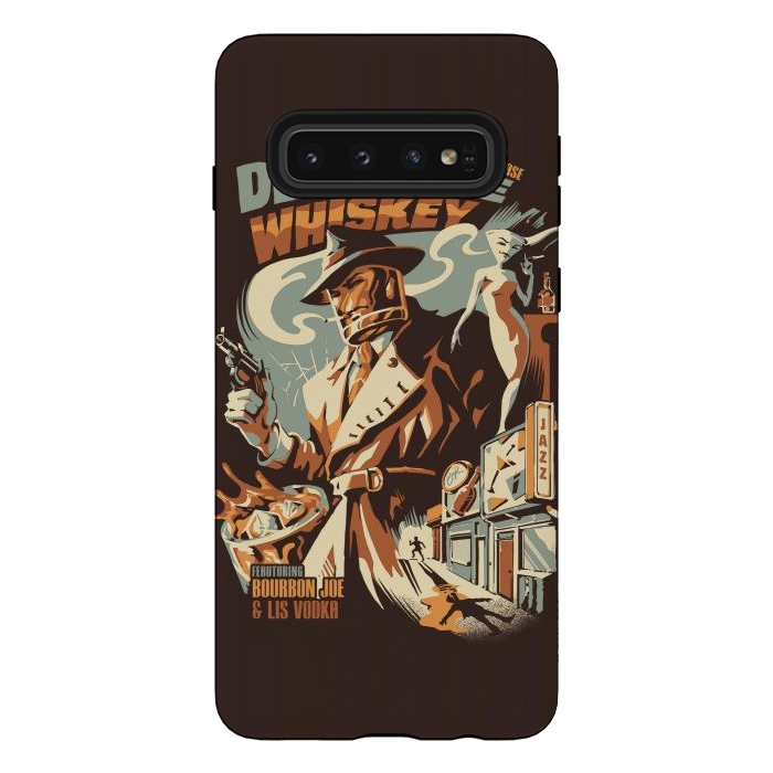 Galaxy S10 StrongFit Detective Whiskey by Ilustrata