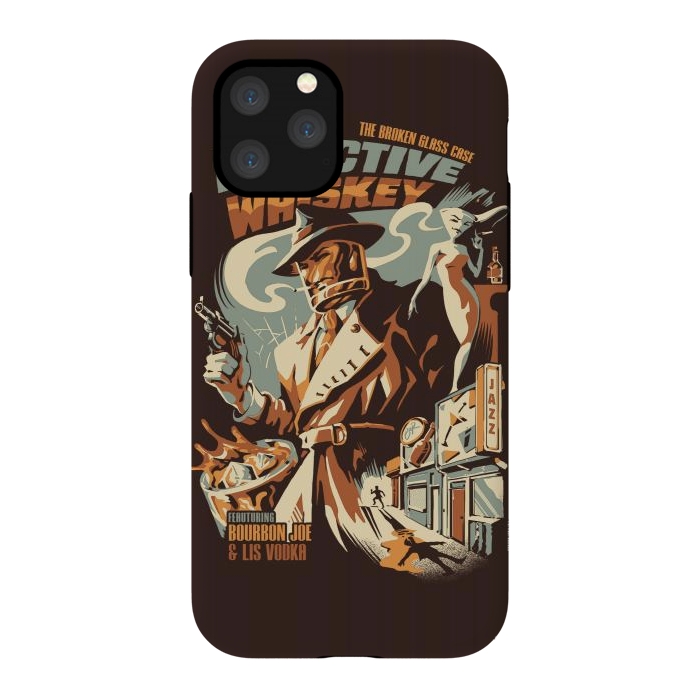 iPhone 11 Pro StrongFit Detective Whiskey by Ilustrata