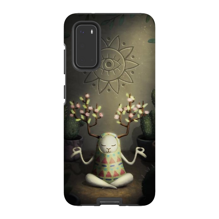 Galaxy S20 StrongFit Cactus garden by Laura Nagel
