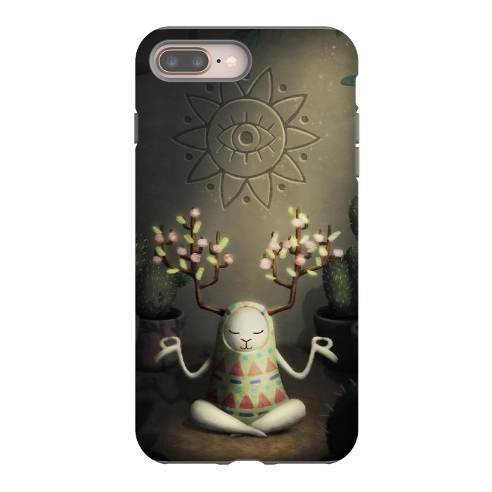 iPhone 7 plus StrongFit Cactus garden by Laura Nagel