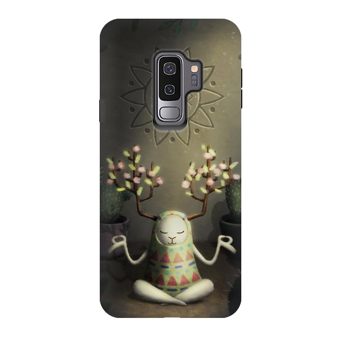Galaxy S9 plus StrongFit Cactus garden by Laura Nagel