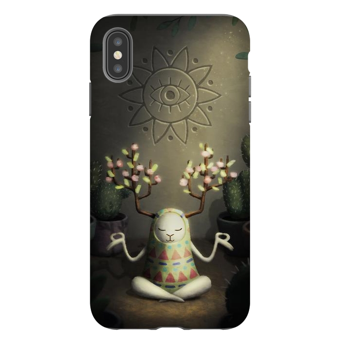iPhone Xs Max StrongFit Cactus garden by Laura Nagel