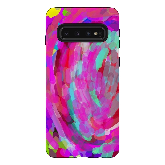 Galaxy S10 StrongFit Colorful love by Josie
