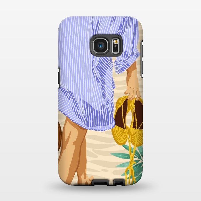 Galaxy S7 EDGE StrongFit I followed my heart & it led me to the beach | Boho Ocean Sand Sea Beachy Fashion Summer by Uma Prabhakar Gokhale