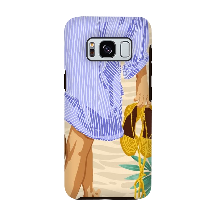 Galaxy S8 StrongFit I followed my heart & it led me to the beach | Boho Ocean Sand Sea Beachy Fashion Summer by Uma Prabhakar Gokhale
