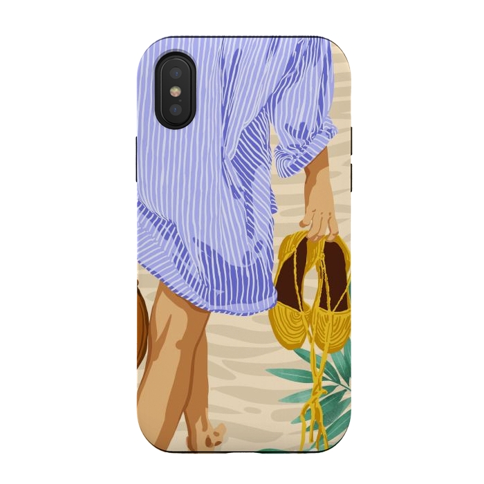 iPhone Xs / X StrongFit I followed my heart & it led me to the beach | Boho Ocean Sand Sea Beachy Fashion Summer by Uma Prabhakar Gokhale