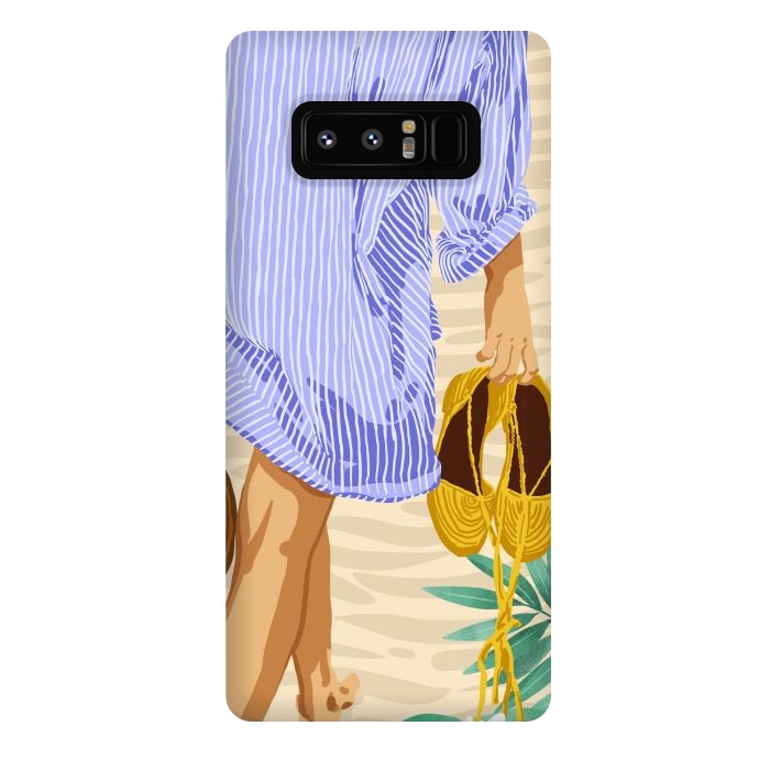 Galaxy Note 8 StrongFit I followed my heart & it led me to the beach | Boho Ocean Sand Sea Beachy Fashion Summer by Uma Prabhakar Gokhale