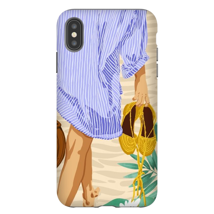 iPhone Xs Max StrongFit I followed my heart & it led me to the beach | Boho Ocean Sand Sea Beachy Fashion Summer by Uma Prabhakar Gokhale