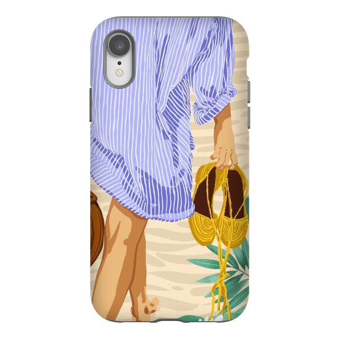 iPhone Xr StrongFit I followed my heart & it led me to the beach | Boho Ocean Sand Sea Beachy Fashion Summer by Uma Prabhakar Gokhale