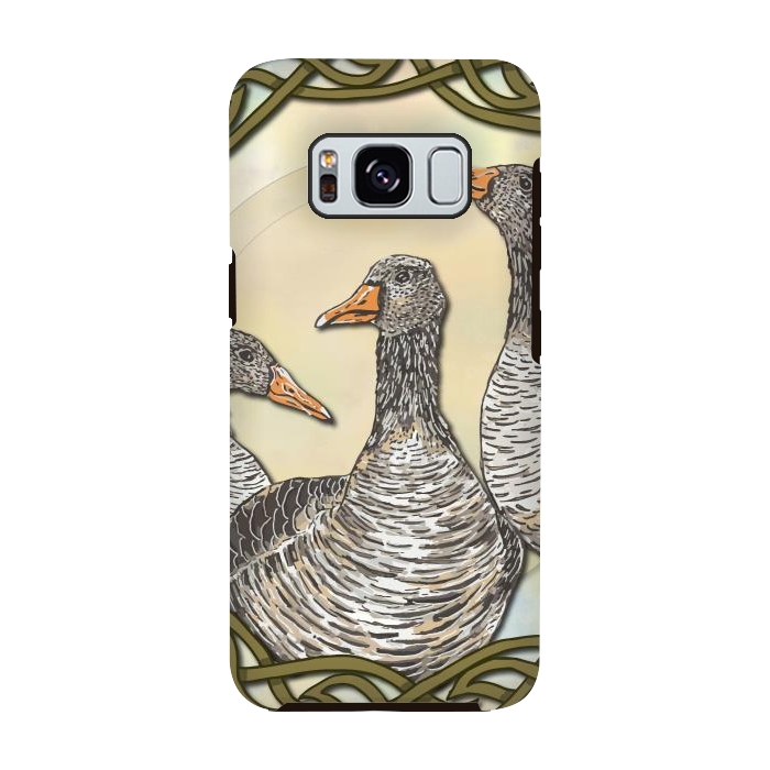 Galaxy S8 StrongFit Celtic Goose by Lotti Brown