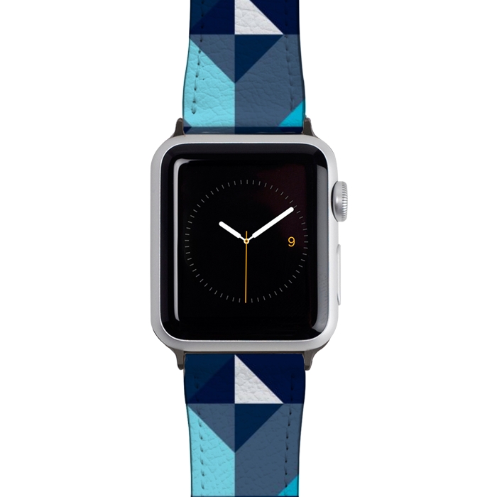 Watch 42mm / 44mm Strap PU leather Geometric Hypnotic Shapes by TMSarts