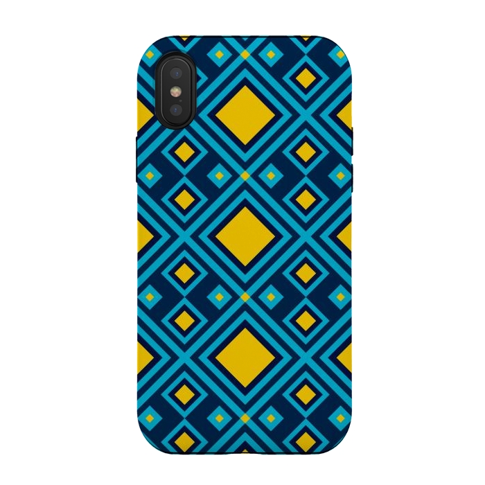 iPhone Xs / X StrongFit Geometric Abstract Diamond by TMSarts