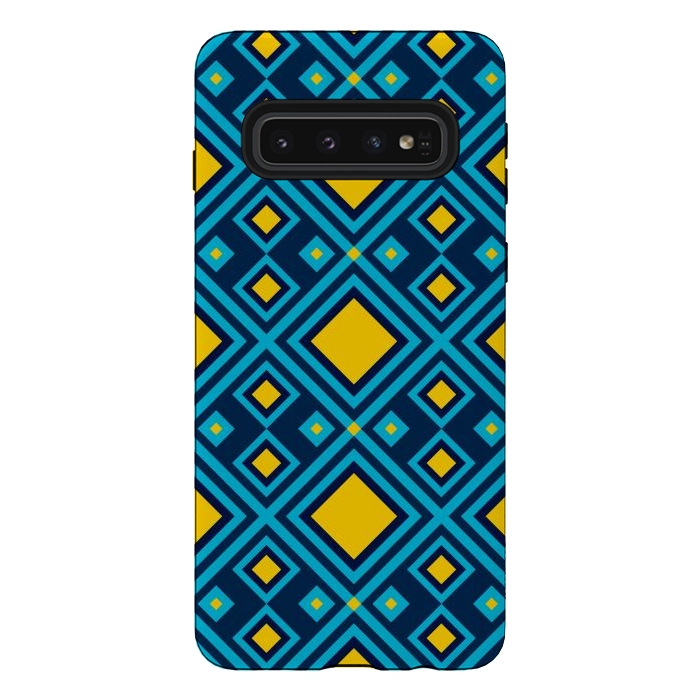 Galaxy S10 StrongFit Geometric Abstract Diamond by TMSarts