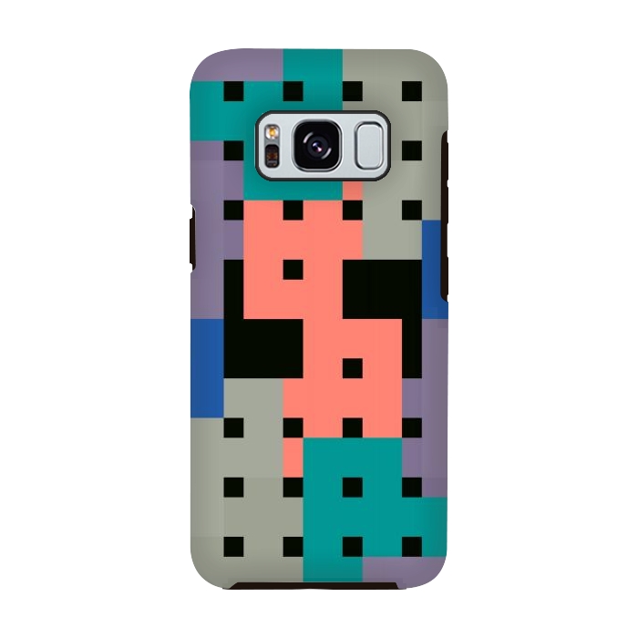 Galaxy S8 StrongFit Geo Repeat Squares by TMSarts