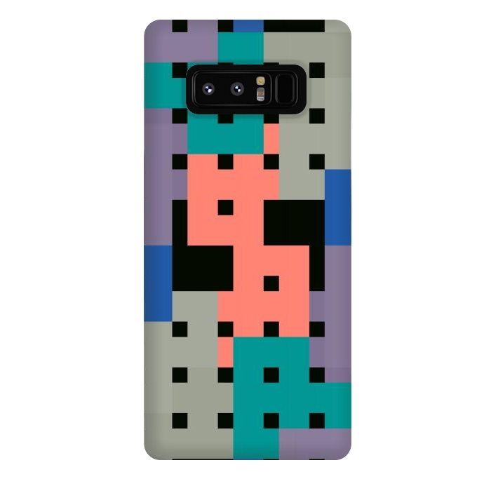 Galaxy Note 8 StrongFit Geo Repeat Squares by TMSarts