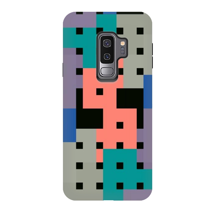 Galaxy S9 plus StrongFit Geo Repeat Squares by TMSarts