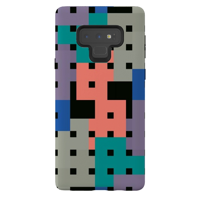 Galaxy Note 9 StrongFit Geo Repeat Squares by TMSarts