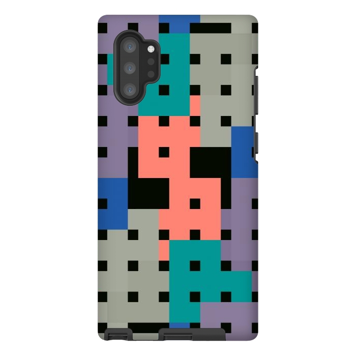 Galaxy Note 10 plus StrongFit Geo Repeat Squares by TMSarts