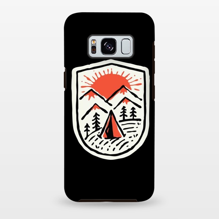 Galaxy S8 plus StrongFit Sunset Camp Hand Drawn by Afif Quilimo