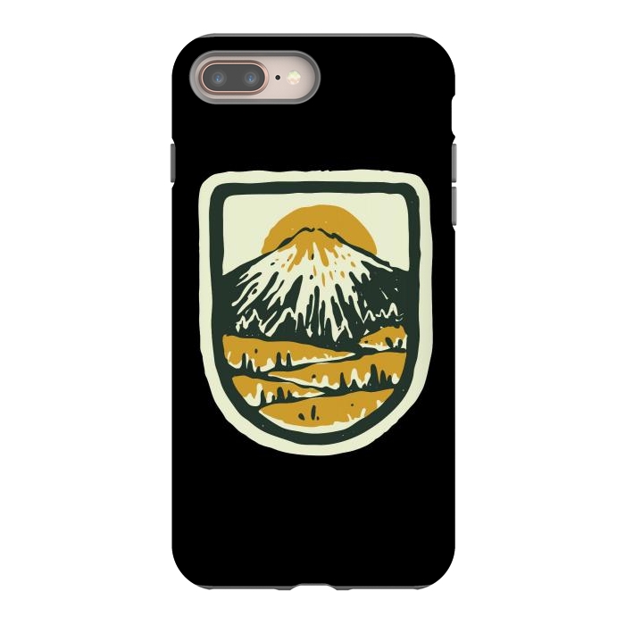 iPhone 7 plus StrongFit Mountain Hand Drawn by Afif Quilimo