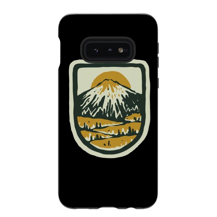 Galaxy S10e StrongFit Mountain Hand Drawn by Afif Quilimo