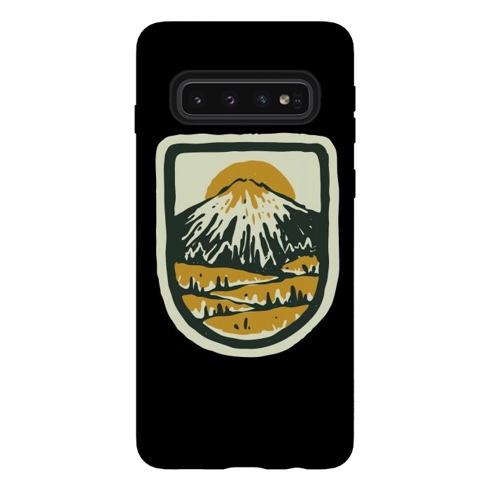 Galaxy S10 StrongFit Mountain Hand Drawn by Afif Quilimo