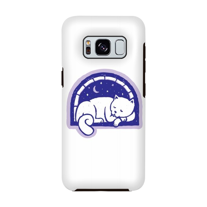 Galaxy S8 StrongFit Cat Sleep by Afif Quilimo