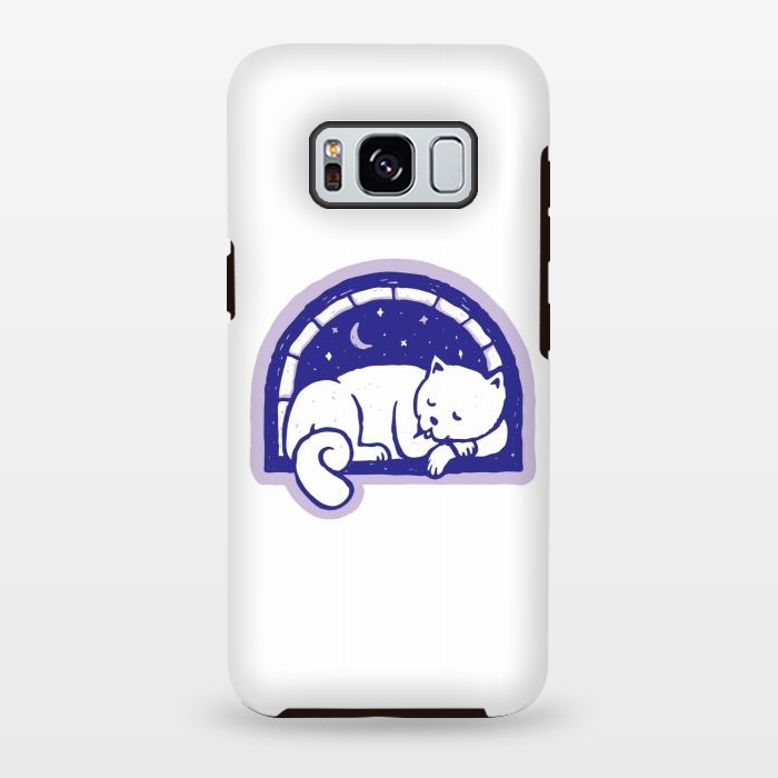 Galaxy S8 plus StrongFit Cat Sleep by Afif Quilimo