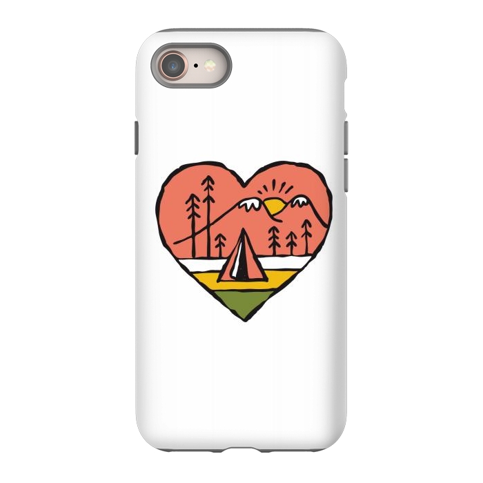 iPhone 8 StrongFit Camping in Love 1 by Afif Quilimo