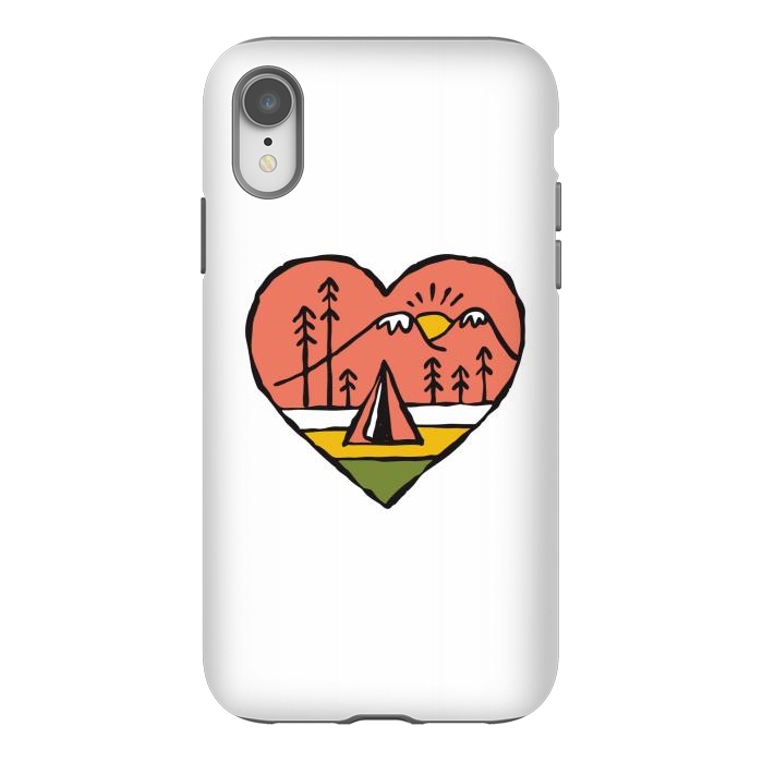 iPhone Xr StrongFit Camping in Love 1 by Afif Quilimo