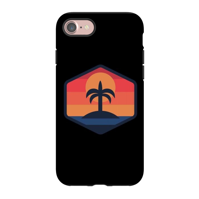 iPhone 7 StrongFit Sunset Beach Island by Afif Quilimo