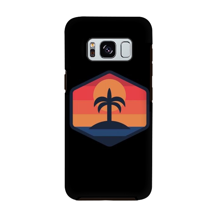 Galaxy S8 StrongFit Sunset Beach Island by Afif Quilimo