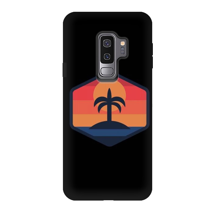 Galaxy S9 plus StrongFit Sunset Beach Island by Afif Quilimo