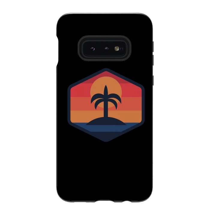 Galaxy S10e StrongFit Sunset Beach Island by Afif Quilimo