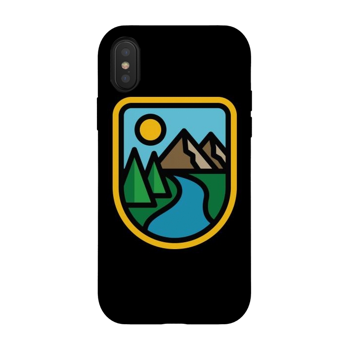 iPhone Xs / X StrongFit River Line by Afif Quilimo
