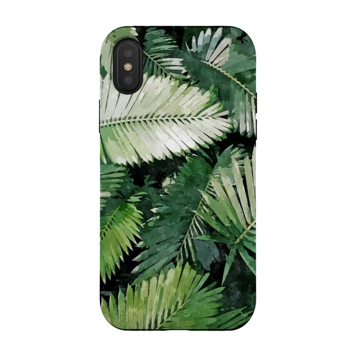 iPhone Xs / X StrongFit Life is better with palm trees by Uma Prabhakar Gokhale