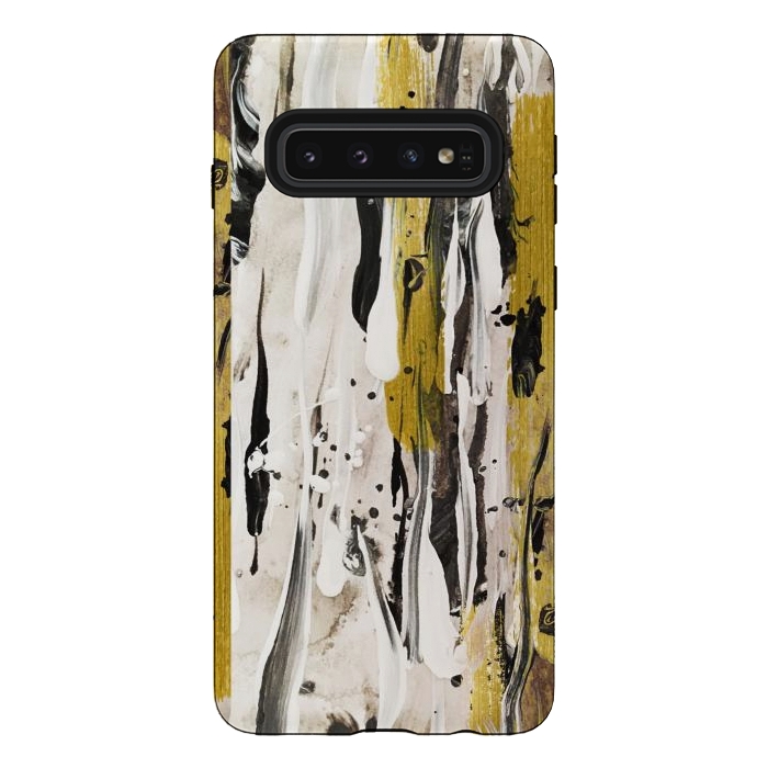 Galaxy S10 StrongFit Gold Drop by Gringoface Designs