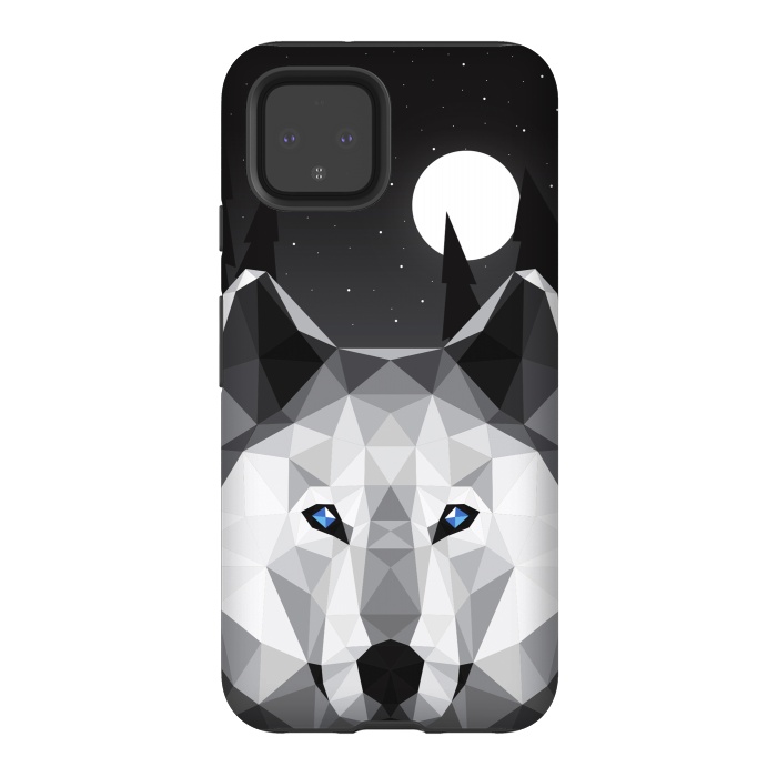 Pixel 4 StrongFit The Tundra Wolf by Davies Babies