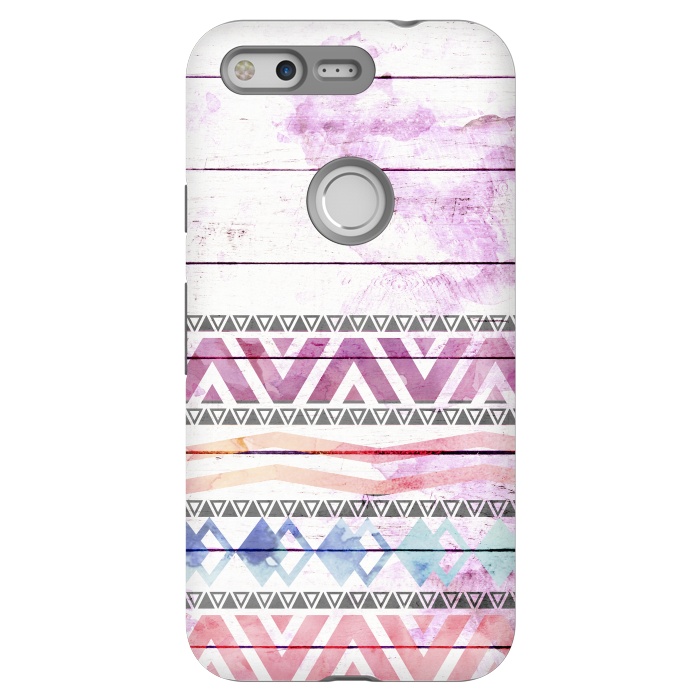 Pixel StrongFit Aztec Wood Watercolor by Girly Trend
