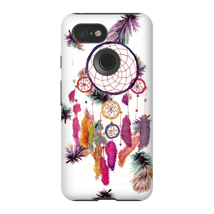 Pixel 3 StrongFit Dreamcatcher and Feather Pattern by Girly Trend