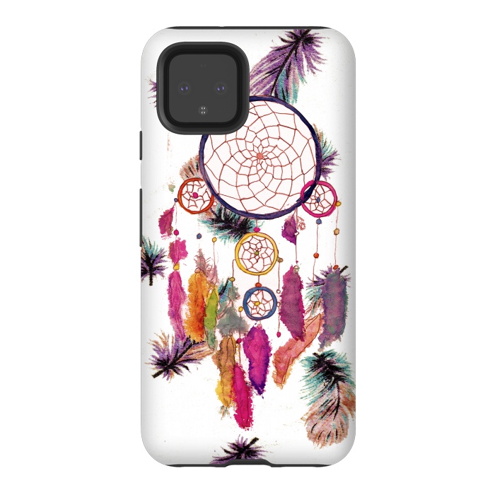 Pixel 4 StrongFit Dreamcatcher and Feather Pattern by Girly Trend