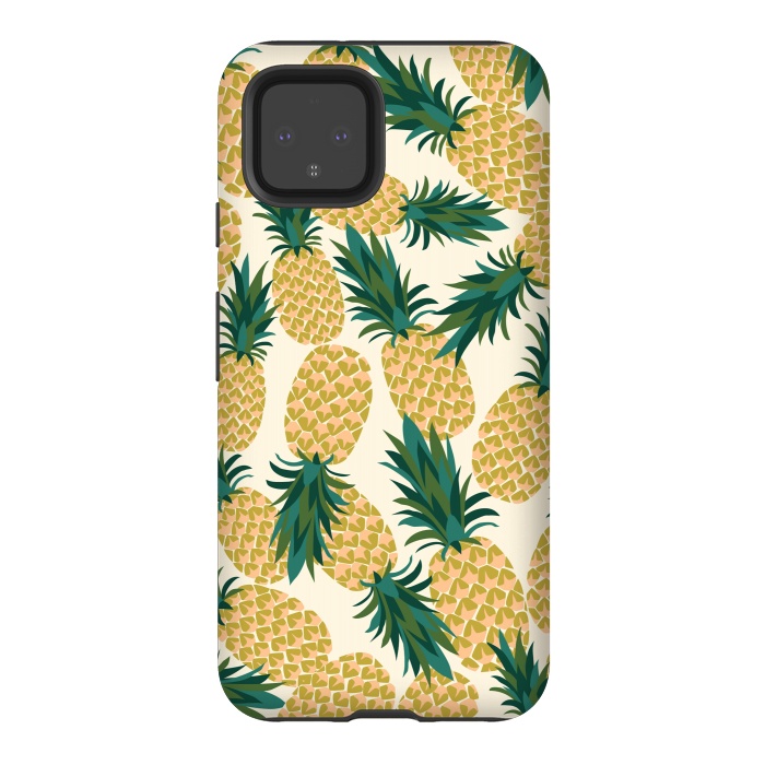 Pixel 4 StrongFit Pineapples by Laura Grant