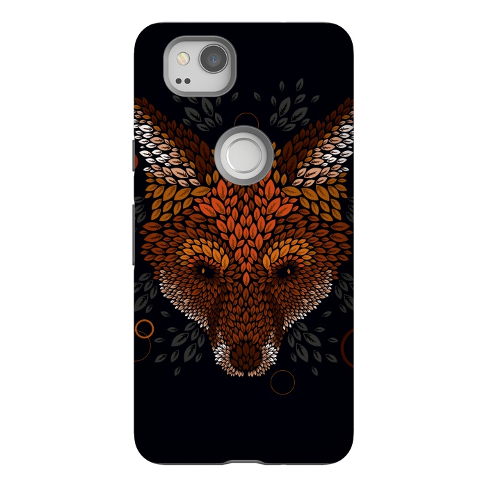 Pixel 2 StrongFit Fox Face by Q-Artwork