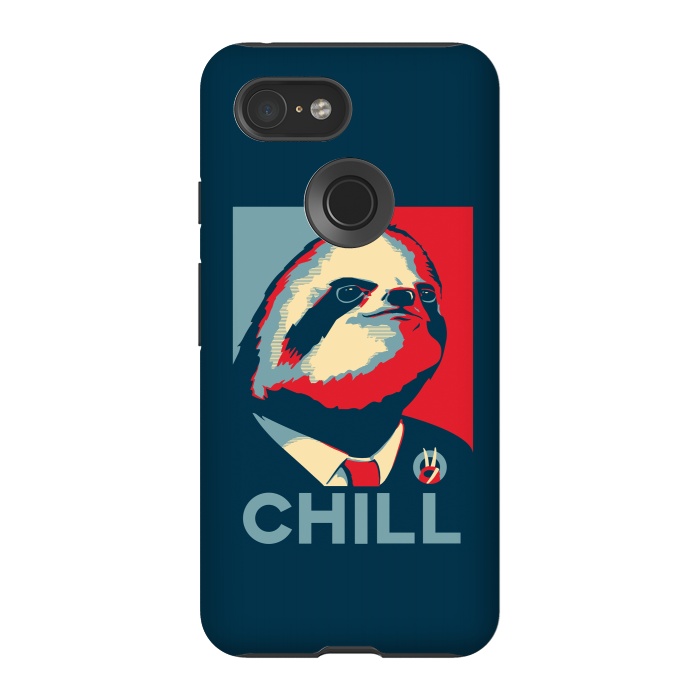 Pixel 3 StrongFit Sloth For President by Grant Stephen Shepley
